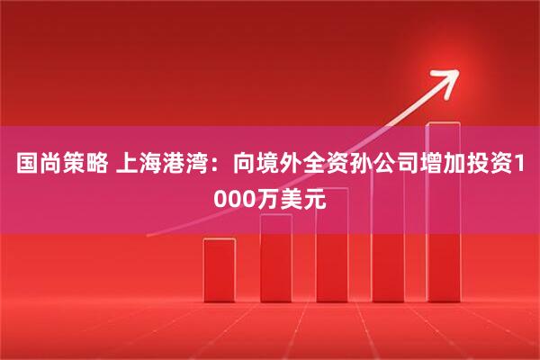 国尚策略 上海港湾：向境外全资孙公司增加投资1000万美元