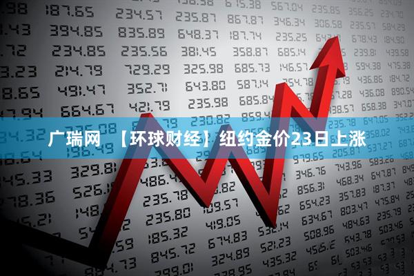 广瑞网  【环球财经】纽约金价23日上涨