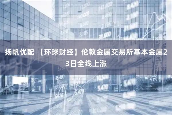 扬帆优配 【环球财经】伦敦金属交易所基本金属23日全线上涨