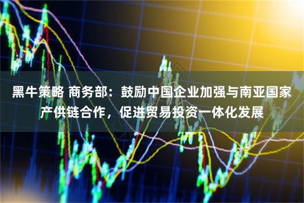 黑牛策略 商务部：鼓励中国企业加强与南亚国家产供链合作，促进贸易投资一体化发展